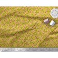 thumbnail image 2 of Soimoi Satin Silk Fabric Text & Tiger Face Cartoon Decor Fabric Printed Yard 42 Inch Wide, 2 of 3