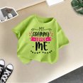 thumbnail image 5 of FhsagQ The 7th Of July Fille Enfant Mignonne Graphique Col Rond Manches Courtes Tee Été Décontracté T-Shirt Fille Printemps The 7th Of July T-Shirts Taille 6 Vert Pâle 8-9 Ans, 5 of 5