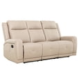 thumbnail image 2 of Primo Mattheo 78-Inch Reclining Condo Sofa – Space-Saving Design, Padded Armrests, Manual Recline Seats – Compact Comfort for Smaller Living Rooms, 2 of 7