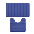 thumbnail image 2 of Xihbxyly Bathroom Rugs Sets 2 Piece, Bathroom Rug Set, Bathroom Rug Sets, Memory Foam Bath Mat, Bathroom Mat Quick Dry, Rugs for Bathroom Floor, Non-slip, Thick, Small Bathroom Rug, Dark, 2 of 7