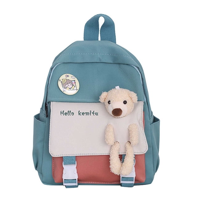 Cute Patchwork Backpack For Kids Stylish School Bag Lightweight Durable Design Comfortable Daily Commute Casual Wear