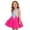 style-01 Hot Pink, variant on Gubotare Kids Dress Girls Lace Flower Ruffle Dress Chiffon Halter A Line High Low Flowy Junior Bridesmaid Dresses for Wedding Party Size 12-13 (White,12-13 Years)