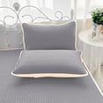 thumbnail image 2 of Chmadoxn Natural Emulsion Foam Bedspread Set Breathable Responsive Support Dark Gray, 2 of 9