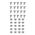 thumbnail image 1 of 20 Ensembles Vis M6 en Acier Inoxydable 304 avec Écrou de Fixation Fournitures de Serre, 1 of 6