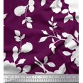 thumbnail image 1 of Soimoi Tissu Viscose Georgette Feuilles & Floral Imprimé Artistique 1 Yard 42 Pouces de Large, 1 of 5