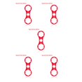 thumbnail image 1 of bedienty Outils de Réparation de Vélo Clé de Fourche avant Alliage d'Aluminium Réparation Retrait Clé Destinée à SUNTOUR XCM/XCR/XCT/RST B Rouge (27mm-28mm) 5Ensemble, 1 of 6