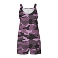 thumbnail image 4 of Penkiiy Combinaison Short à Jambes Larges Sans Manches pour Femme, Rose, 2TG, 4 of 6