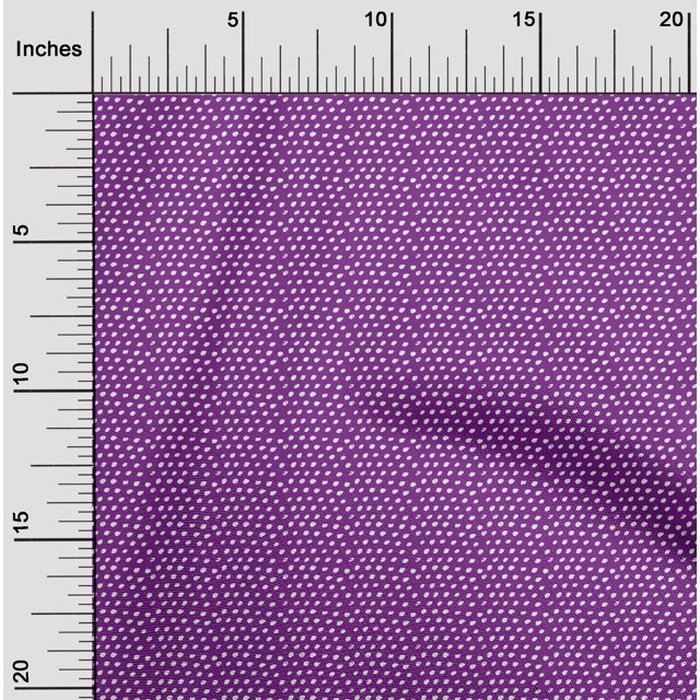 oneOone Cotton Silk Fabric Dot Block Print Fabric By Yard 42 Inch Wide