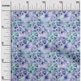 thumbnail image 2 of oneOone Polyester Spandex Medium Blue Fabric Floral Sewing Material Print Fabric By The Yard 56 Inch Wide-TP, 2 of 4