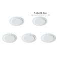 thumbnail image 3 of CaiYueKe 5pc Plates Snack Plates Small Plates Bone Spitting Plates Dining Table Storage Plates Dishwasher Safe Plastic Plates for Household Daily Use Party Gathering Dishware Set, 3 of 7