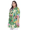 thumbnail image 3 of Women's Kimono Cardigan Floral Print Drawstring Open Front Loose Top Summer, 3 of 7
