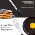 thumbnail image 4 of Silicone Kitchen Utensils Set, Black Kitchen Utensils 9 Piece, Non-Stick Heat Resistant Serving Utensils, 4 of 4
