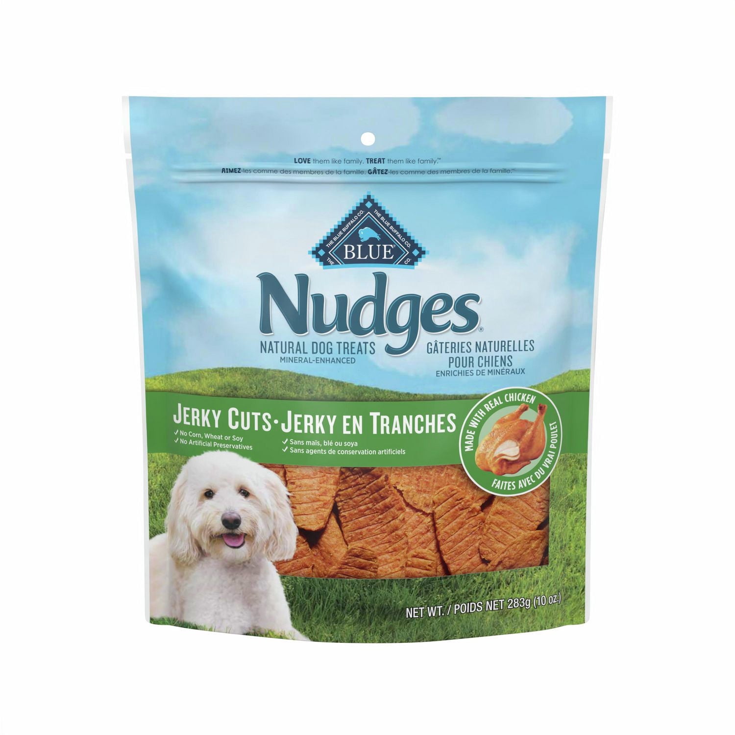 Blue Buffalo Nudges Jerky Cuts Natural Dog Treats, Chicken