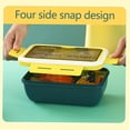 thumbnail image 1 of EGNMCR Lunch Bags for Women Lunch Box Bento Box Plastic Lunch Box Preservation Box Microwave Heating Sealed Insulation Lunch Box With Tableware 1400ML portable Lunchbox, 1 of 2