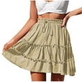 thumbnail image 3 of WRKEKC Jupes Mini pour Femmes, Jupes d'Été pour Femmes, Jupe Mi-Mollet Imprimée Décontractée de Mode pour Femmes, 3 of 8