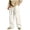 White, variant on StSilkitty Mens Cargo Pants Drawstring Stretch Straight Leg Loose Pant with Pockets Solid Color Casual Trousers