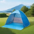 thumbnail image 3 of Outdoor Camping Camping Beach up Beach Tent Sun Shelter for 2 to 3 Person 98% Includes 6 Tent Peg and Storage Bag to Withstand Wind Water Proof for Fishing Hiking Camping, 3 of 5
