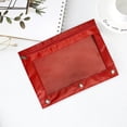 thumbnail image 1 of Birdeem Pencil Bags with Zipper, Large Pencil Pouch, Three-Hole Pencil Case Zipper Transparent Document Storage Bag Detachable Folder Large Capacity Pencil Case, Zipper Pencil Case, 1 of 6
