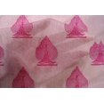thumbnail image 4 of oneOone Cotton Silk Fabric Leaves & Tree Block Print Fabric By The Yard 42 Inch Wide, 4 of 4