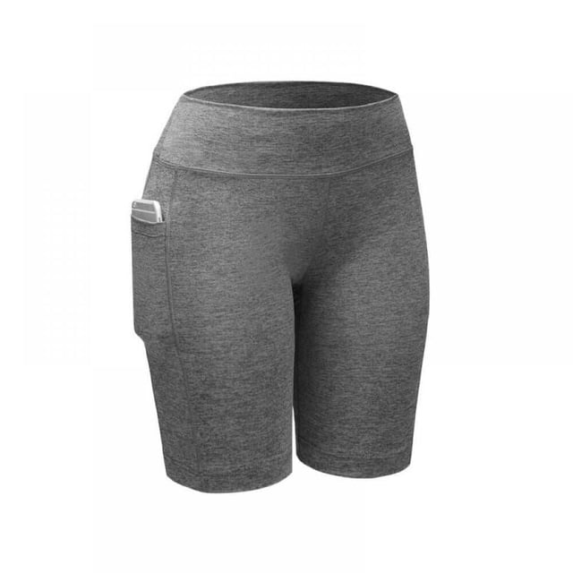 MesaSe Men‘s Compression Workout Shorts Leggings with Pockets for Phone - Base Layer Tights Short Pants