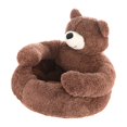 thumbnail image 3 of Décoration Respirante à Nettoyer Lit pour Chat Ours Adorable Brun Grand, 3 of 8