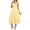 Yellow, variant on Midi Dresses for Women Summer Drawstring Adjustable Strap A-Line Side Split Corset Dresses Wedding
