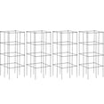 thumbnail image 4 of Gymax Lot de 4 Cages à Tomates 39 Pieds' Treillis Rond en Fer pour Plantes avec Cadre Stable (4 Unités), 4 of 10