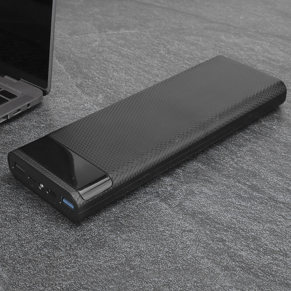 DIY Power Bank Shell, Power Bank Shell Battery Box Shell, DIY Power Bank Accessory Portable For DIY Mobile Power Black
