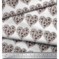 thumbnail image 3 of Soimoi Tissu Satin Modal Imprimé Pizza au Mètre 42 Pouces de Large, 3 of 3