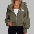thumbnail image 2 of Veste en Polaire pour Femmes, Veste à Capuche Confortable avec Manches Longues, Coupe Ample, 2 of 5