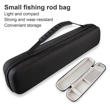 Visland Fishing Gear Bag Fishing Rod Case with Reinforced Handle Metal Zipper Portable Oxford Cloth Fishing Rod Storage Bag