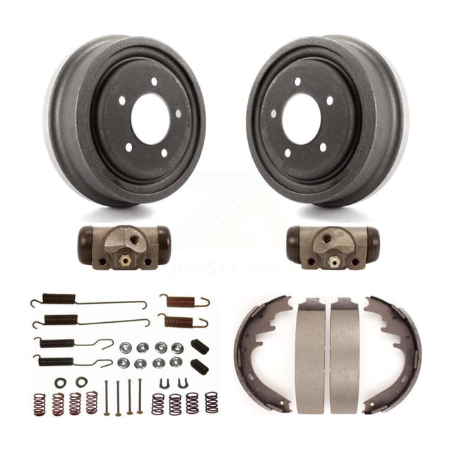 Transit Auto Rear Brake Drum Shoes Spring and Cylinders Kit (6Pc) for Car Ford F-150 K8N-100488