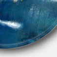 thumbnail image 3 of Designart 'Blue Glam Texture I' Art Mural Cercle en Métal - Disque de 36, 3 of 5