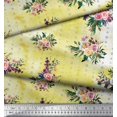 thumbnail image 3 of Soimoi Green Moss Georgette Fabric Line Geometric Printed Fabric 1 Yard 42 Inch Wide, 3 of 3