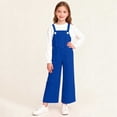 thumbnail image 2 of Children's Solid Color Pocket Jumpsuit, Mid Size Casual Overalls for Adults, Comfortable and Versatile, 2 of 8