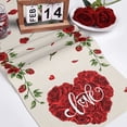 thumbnail image 4 of Saint-Valentin Mariage Rouge Drapeau de Table de la Saint-Valentin Déco Maison Nappe Imperméable Napperons de Fête de Mariage, 4 of 4
