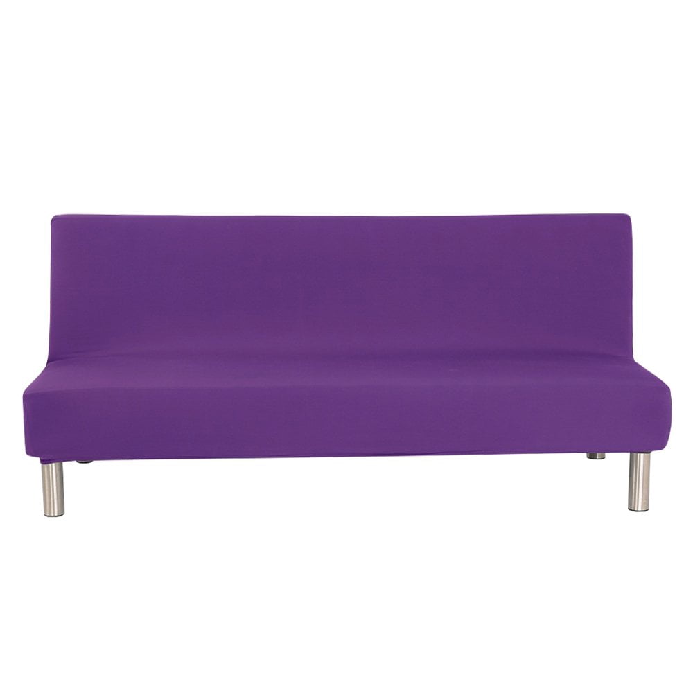 2024 Futon Slipcover Armless Sofa Covers Stretch Sofa Bed Slipcover Protector Elastic (Light Gray Animal)