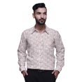 thumbnail image 1 of BESTMAN Chemises Imprimées pour Hommes à Manches Longues Boutonnées Chemise Habillée Décontractée en Coton, 1 of 5