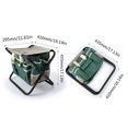 thumbnail image 3 of Portable Folding Stool, Folding Stool Garden Stool Cloth Bag Set Outdoor Cloth Folding Chair Multi Function Garden, Folding Chair, 3 of 6