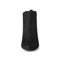 thumbnail image 2 of BLISSFUL STEP Women's Boots Pointed Toe Block Heel Chelsea Ankle Boots Black 8.5, 2 of 8