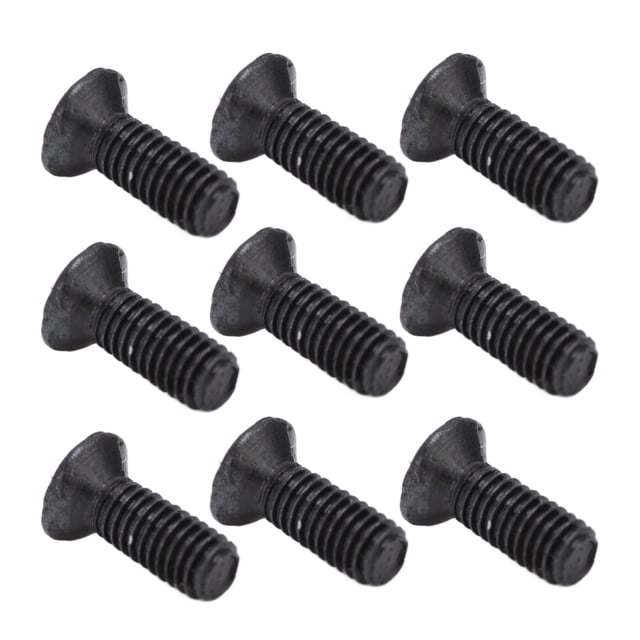 Vis de Comptoir, Installation Sécurisée Durable 50 Pcs Vis A2-70 Noires Galvanisées pour Machines de Haute Précision