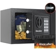thumbnail image 1 of Voncabay Money Safe Box for Home with Sensor Light & Fireproof Security Safe Box for Money Safe with Keys & Pass Code, Lock Box Fireproof Safe with Digital Keypad, 1 of 7