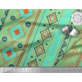 thumbnail image 2 of Soimoi Viscose Chiffon Fabric Aztec Geometric Decor Fabric Printed Yard 42 Inch Wide, 2 of 3