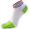 thumbnail image 4 of Chaussettes Sport Unies pour Femmes à 5 Doigts, Évacuation de l'Humidité, Mi-Mollet, Lot de 6, 4 of 8