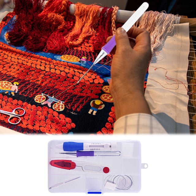 Dvkptbk Embroidery Crochet Hook Poke and Stick Set Russian Needle Stitch Embroidery Crochet Tool Set Tools&Home Improvement