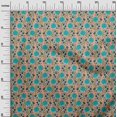 thumbnail image 2 of oneOone Tissu Polyester Lycra Imprimé Feuilles & Floral pour Couture BTY 56 Pouces de Large, 2 of 5