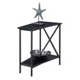 thumbnail image 4 of Convenience Concepts Tucson Wedge End Table in Black Wood Finish and Metal Frame, 4 of 5