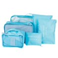 thumbnail image 2 of Packing Bag, Lightweight 6Pcs/Set Storage Bag, Nylon Cloth Material Two-Way Zipper And Stitching For Travel Storing Clothes Bras, Socks Blue, 2 of 8