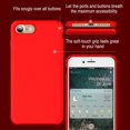 thumbnail image 2 of Étui en Gel de Silicone Liquide, Doublure en Microfibre Douce, Coussin Compatible avec iPhone 8/ iPhone 7 Rouge, 2 of 6