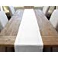 thumbnail image 3 of cleverDelights White Linen Hemstitch Table Runner - 16 x 90 - 100% Linen, 3 of 4